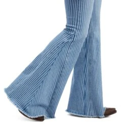 Ariat Ladies Laser Stripe Slim Light Wash Trouser Denim Jeans 10042601 -Western Cowboy Equipment Store S23 WMS WEST 10042601 detail03