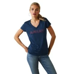 Ariat® Ladies Laguna Navy Eclipse Logo Top 10043610