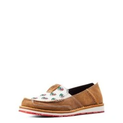 Ariat® Ladies Mexico Graphic Caramel Brown Cruiser Shoe 10044527 -Western Cowboy Equipment Store S23 WMS WEST 10044527 3 4 front