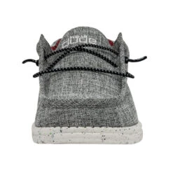 Hey Dude® Mens Wally Eco Linen Black Shoes 112474987 -Western Cowboy Equipment Store SS22 M 112474987 WALLY ECO LINEN BLACK LEFT 4