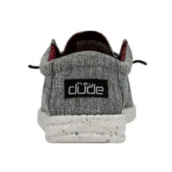 Hey Dude® Mens Wally Eco Linen Black Shoes 112474987 -Western Cowboy Equipment Store SS22 M 112474987 WALLY ECO LINEN BLACK LEFT 5