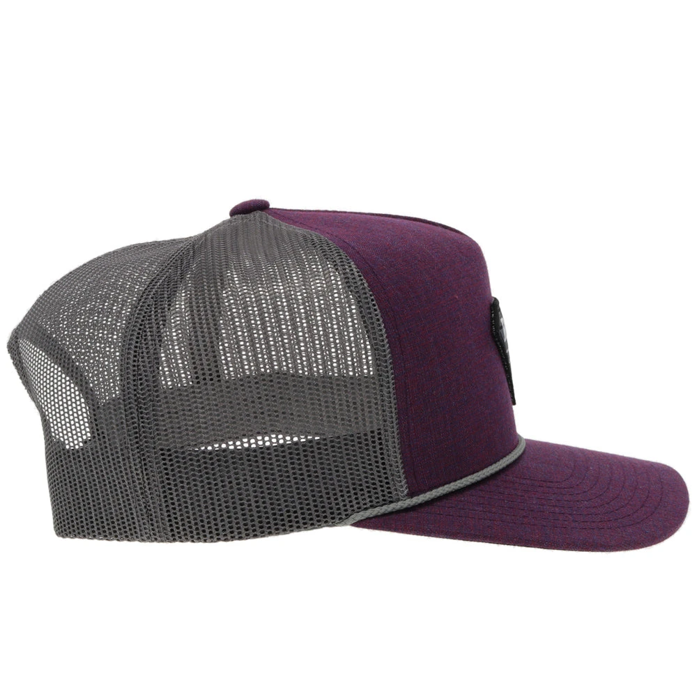 Hooey Ladies Rope Like A Girl Purple & Grey Snapback Hat 2149T-PLGY 3 Hooey Ladies Rope Like A Girl Purple & Grey Snapback Hat 2149T-PLGY - Image 3