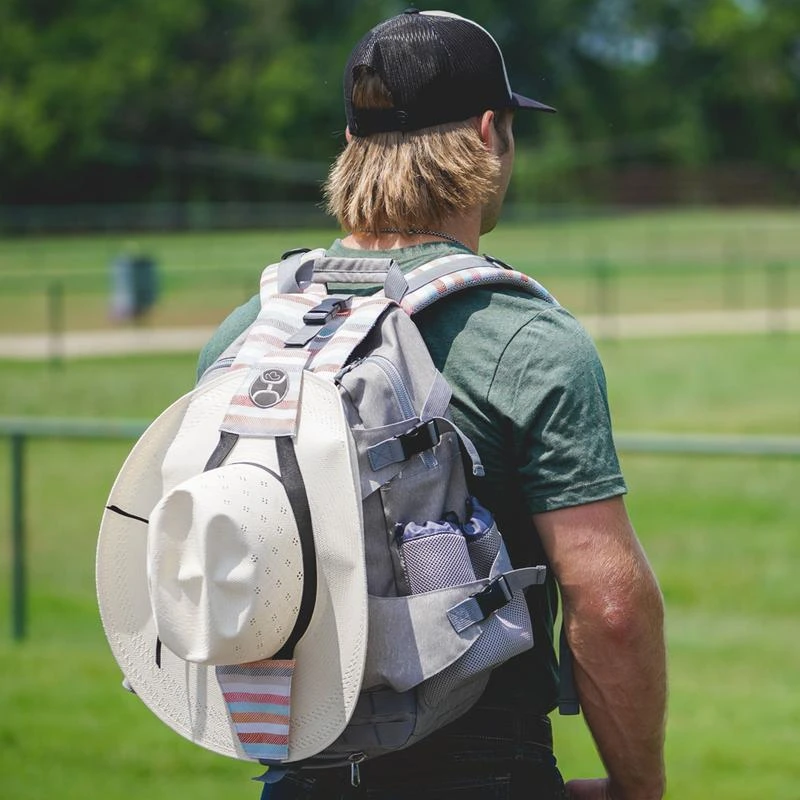 Hooey Mule Grey Hat & Boot Carry Backpack Bag BP026GY 3 Hooey Mule Grey Hat & Boot Carry Backpack Bag BP026GY - Image 3