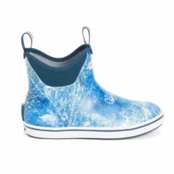 XTRATUF® Men's Mossy Oak 6" Inch Blue Ankle Deck Boots XMABMOC -Western Cowboy Equipment Store XMABMOCb