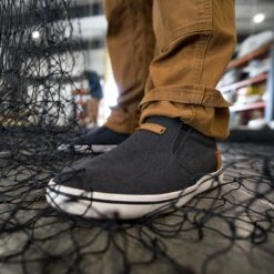 XTRATUF Men's Sharkbyte Canvas Black Deck Shoes XSB-001 -Western Cowboy Equipment Store XSB001 lifestyle EXTRALARGE