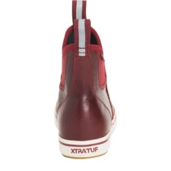 XTRATUF Ladies 6 Inch Red Leather Ankle Deck Boot XWAL-600 -Western Cowboy Equipment Store XWAL600 4 EXTRALARGE