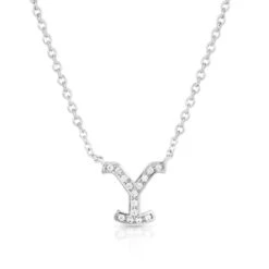 Montana Silversmiths Ladies Yellowstone At Night Crystal Necklace YELNC5370