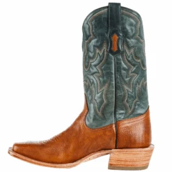 Corral Boots Corral® Men's Embroidered Honey Brown & Green Square Toe Boots A4224 7 Corral Boots Corral® Men's Embroidered Honey Brown & Green Square Toe Boots A4224 -Western Cowboy Equipment Store a4224d
