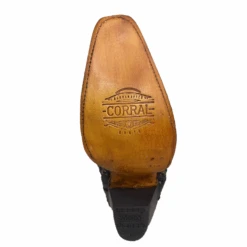 Corral Boots Corral® Ladies Embroidered Studded Inlay Distressed Black Snip Toe Boots A4344 -Western Cowboy Equipment Store a4344g