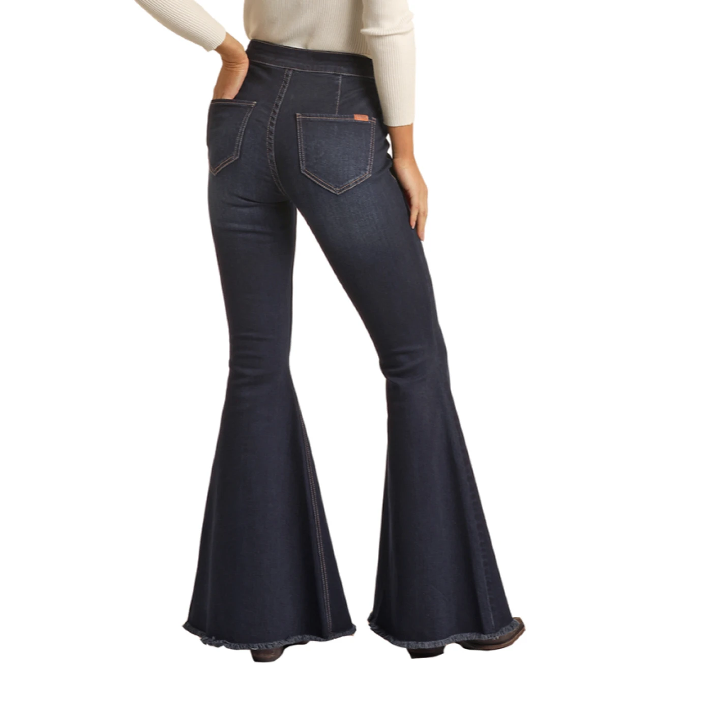 Rock & Roll Denim® Ladies Dark Vintage Bell Bottom Jeans RRWD7PR0FZ 2 Rock & Roll Denim® Ladies Dark Vintage Bell Bottom Jeans RRWD7PR0FZ - Image 2