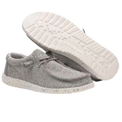 Hey Dude Men's Wally Sox Ash Shoes 110353500 -Western Cowboy Equipment Store ash2