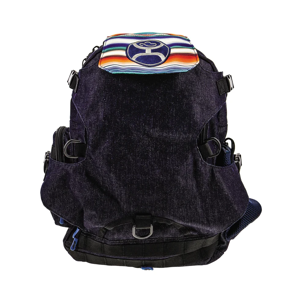 Hooey "Mule" Boot Carrying Denim & Serape Print Backpack BP045SPDE 1 Hooey "Mule" Boot Carrying Denim & Serape Print Backpack BP045SPDE