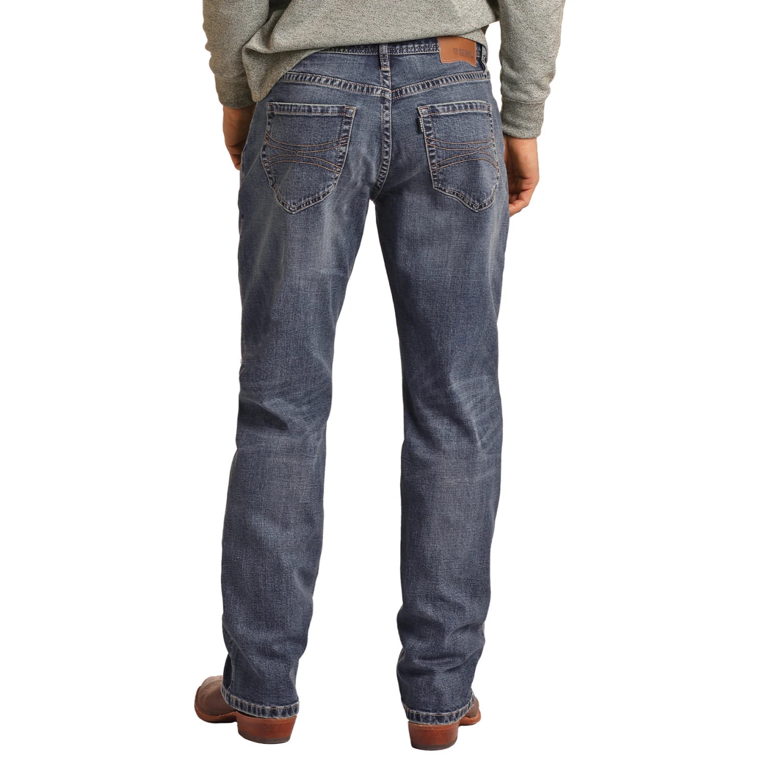 Rock & Roll Hooey Men's Double Barrel Stackable Bootcut Jeans HYMDTBR0KZ 1 Rock & Roll Hooey Men's Double Barrel Stackable Bootcut Jeans HYMDTBR0KZ