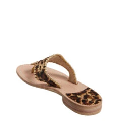Jack Rogers Ladies Haircalf Leopard Flat Sandals 141211JK01 -Western Cowboy Equipment Store jacks 1