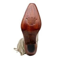 Junky Gypsy Ladies Spirit Animal Shortie Champagne Boots JG0040G -Western Cowboy Equipment Store jg0040g spiritanimalshortie champagnemetallicsilvercharo ps9 20210730