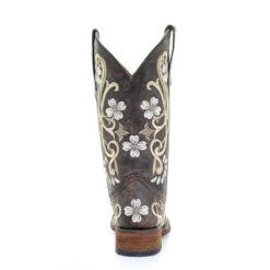 Circle G By Corral Ladies Shedron/Beige Floral Embroidered Boots L5270 -Western Cowboy Equipment Store l5270 2