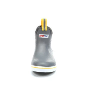 XTRATUF Men's Waterproof Ankle Gray And Yellow Deck Boot 22735 4 XTRATUF Men's Waterproof Ankle Gray And Yellow Deck Boot 22735 - Image 4