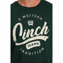 Cinch Men's Green Graphic Logo Short Sleeve T-Shirt MTT1690571 -Western Cowboy Equipment Store mtt1690571 1