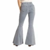 Rock & Roll Denim Ladies Light Wash Bell Bottom Jeans RRWD7PR0SE