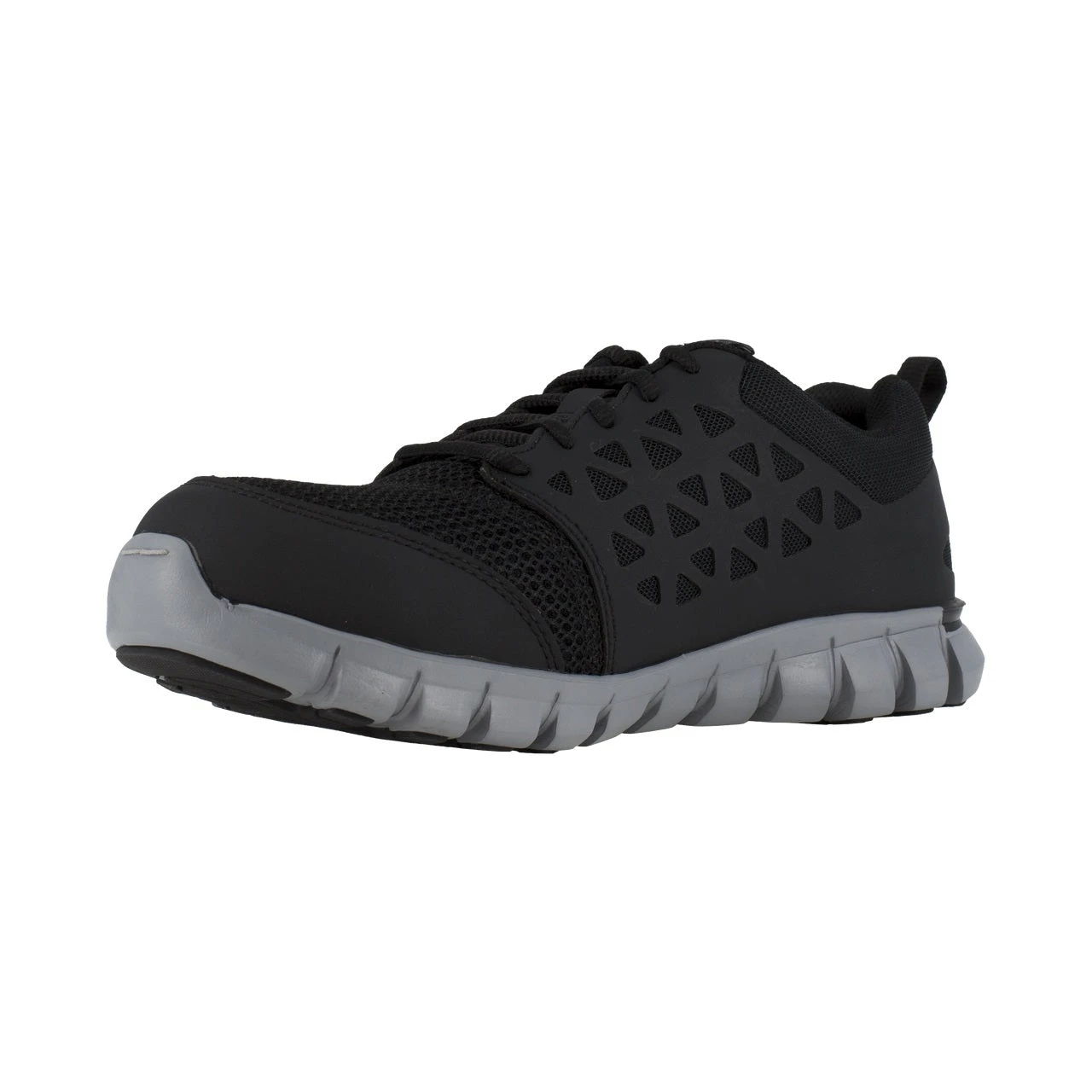 Reebok Ladies Sublite Oxford Cushion Black Athletic Work Shoes RB041 5 Reebok Ladies Sublite Oxford Cushion Black Athletic Work Shoes RB041 - Image 5