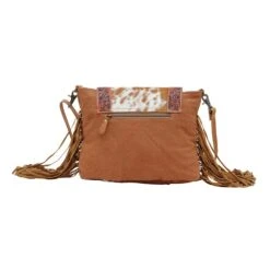 Myra Bag Ladies Blaze Handtooled Hairon Bag S-6220 -Western Cowboy Equipment Store s 6220 3