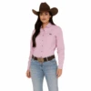 Kimes Ranch® Ladies Linville Solid Lilac Button Down Shirt S22-121212