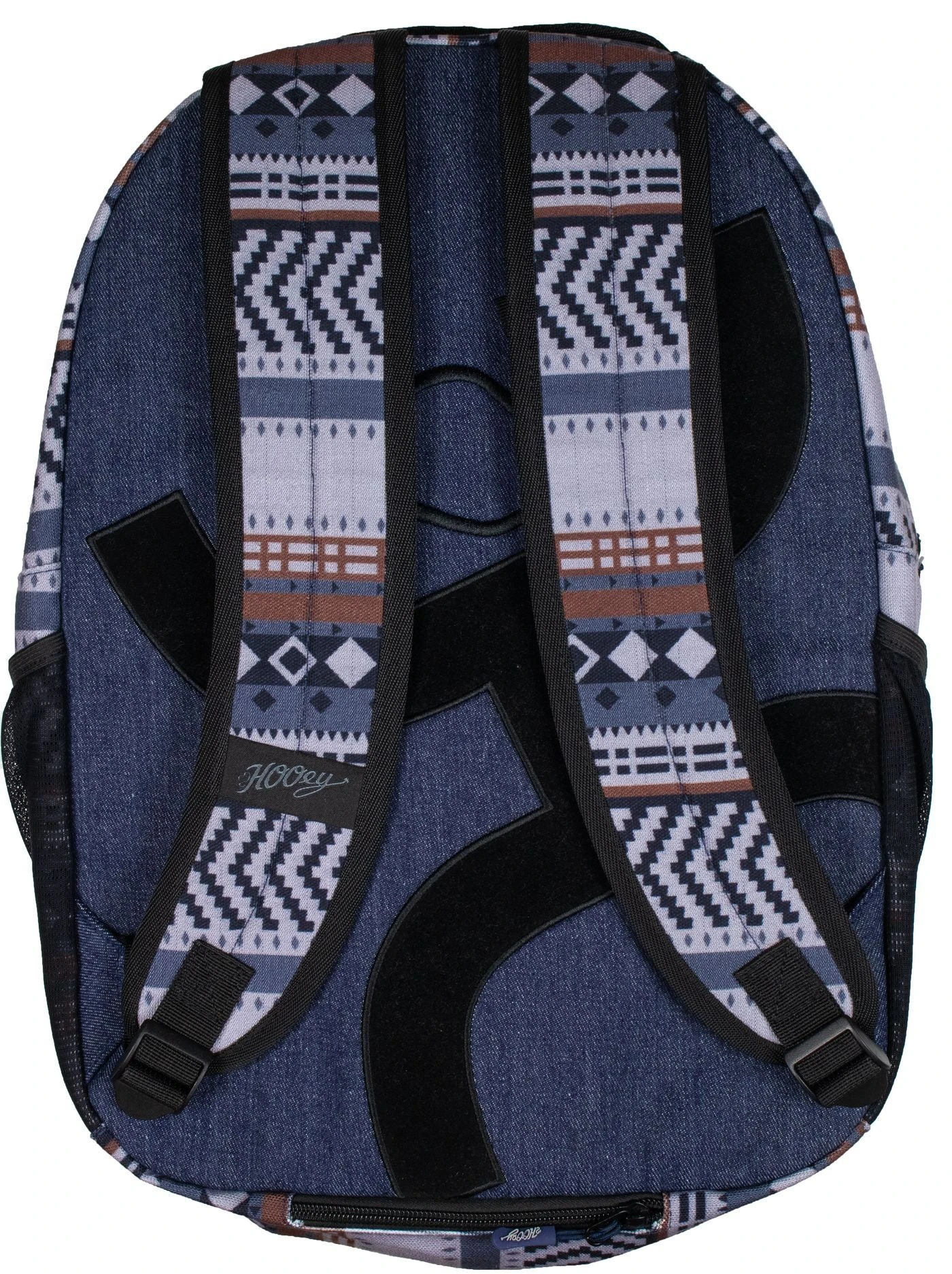 Hooey "Recess" Blue/Maroon Aztec Print & Denim Backpack BP035BL 2 Hooey "Recess" Blue/Maroon Aztec Print & Denim Backpack BP035BL - Image 2