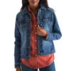 Kimes Ranch Ladies Winslow Antique Wash Denim Trucker Jacket WINS-ANT