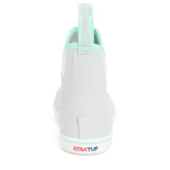 XTRATUF Ladies Waterproof Light Grey Deck Boots XWAB-102 -Western Cowboy Equipment Store xwab 102 Back