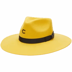 Charlie 1 Horse Yellow Highway Felt Hat CWHIWA-4036YL